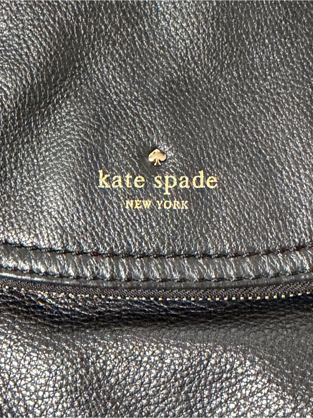 Kate Spade Black Leather Shoulder Hobo Bag - Picture 2 of 7